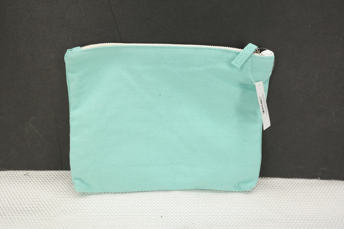 The Struggle is Real Cosmetic Bag - Make-up Organizer in Teal, 7.25x10 Inches