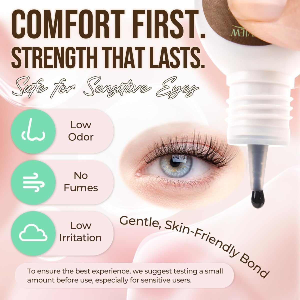 Waterproof Lash Cluster Glue - Strong Hold, Long-Lasting 4 Weeks, Fast Drying