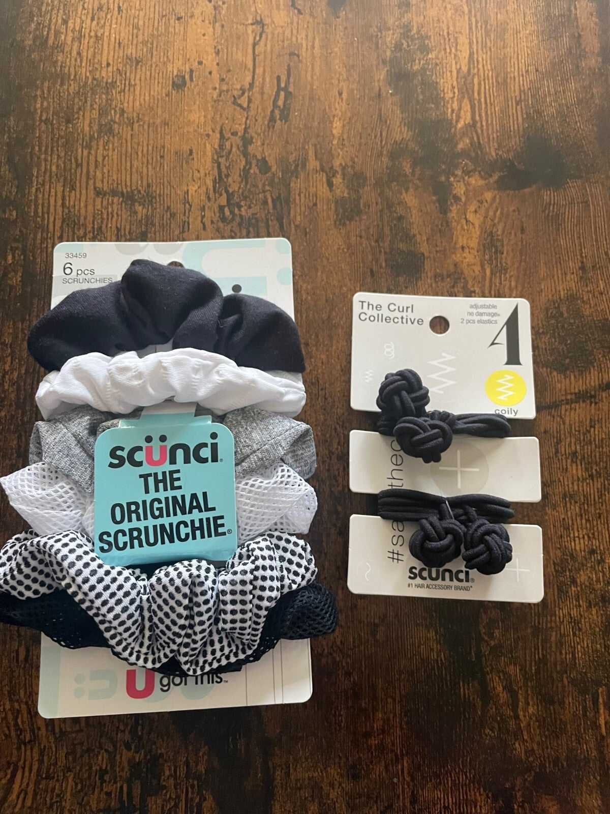 Lot of 2 packs Scunci Hair Accessories pc & 6pc total 8 pieces