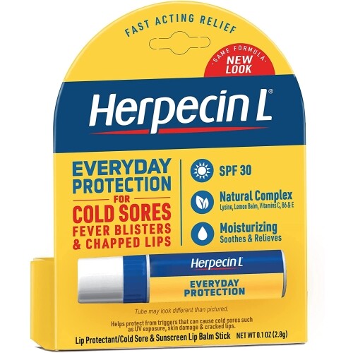 Herpecin-L Lip Balm Stick SPF 30 Sunscreen Cold Sore Protectant 4 Pack