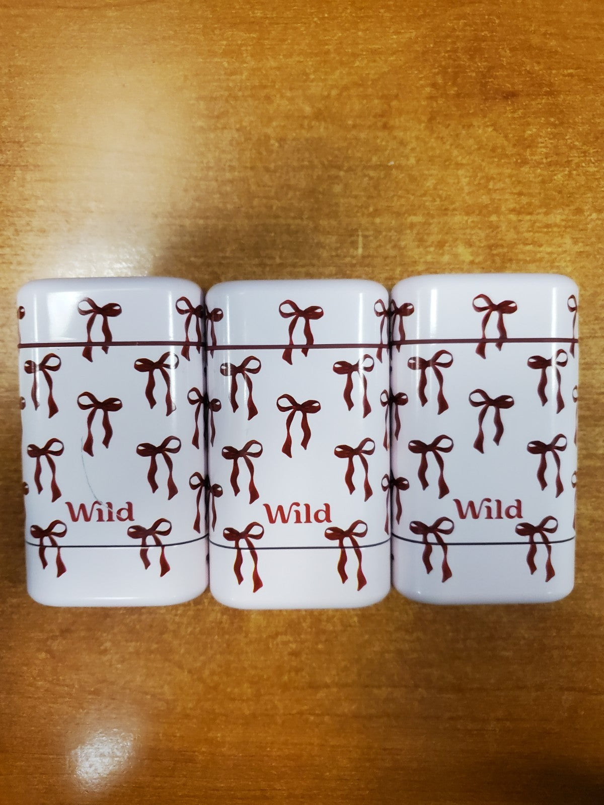 Refillable Deodorant Case with Bow Design - Pack of 3