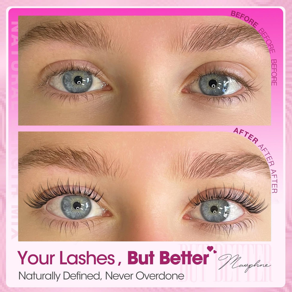Natural Cluster Lashes Wispy CC-Curly 9-11mm Mixed Lengths Eyelash Black