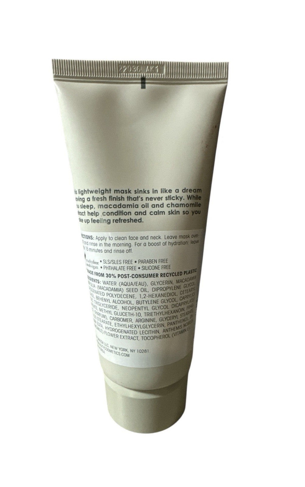 Hydrating Overnight Mask - Macadamia & Chamomile 6oz