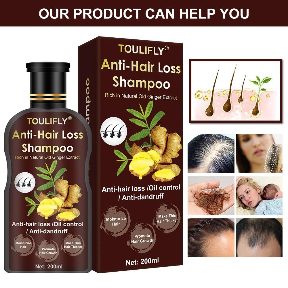 Anti-Hair Loss Shampoo with Ginger Extract - 200ml