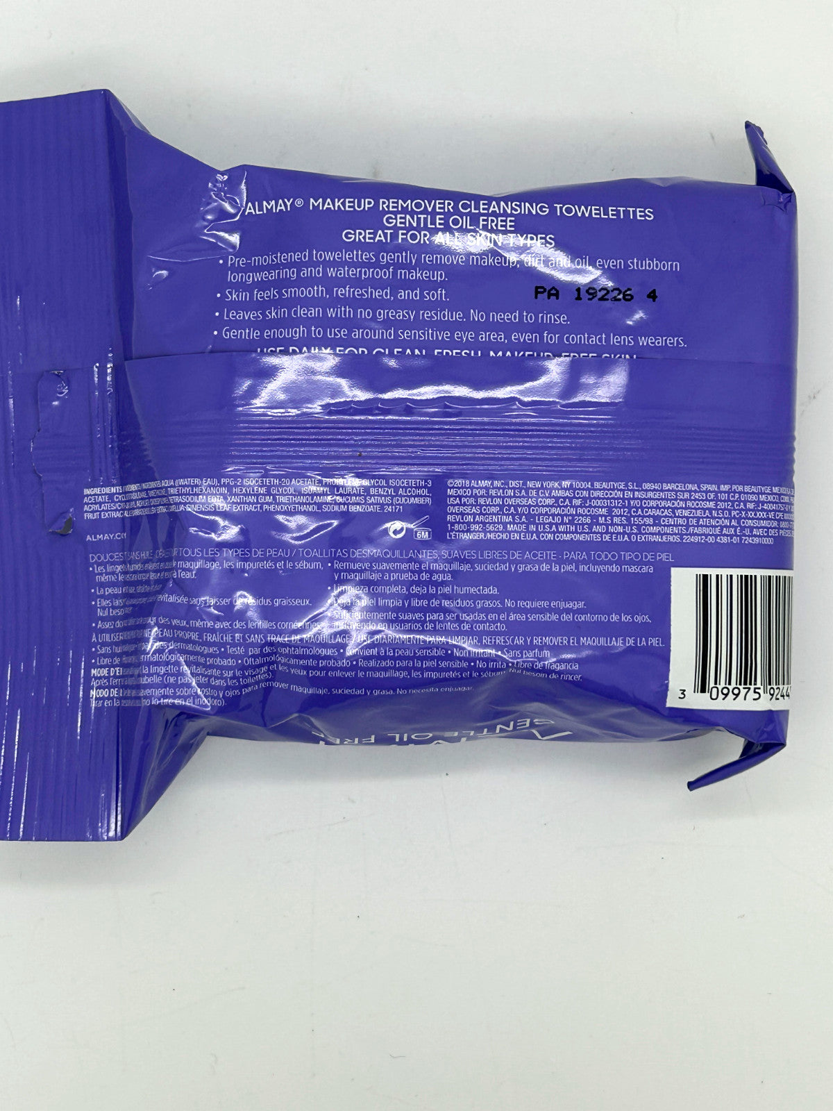 Oil-Free Makeup Remover Towelettes – So Basic Gentle, 25 Sheets x2 Pack
