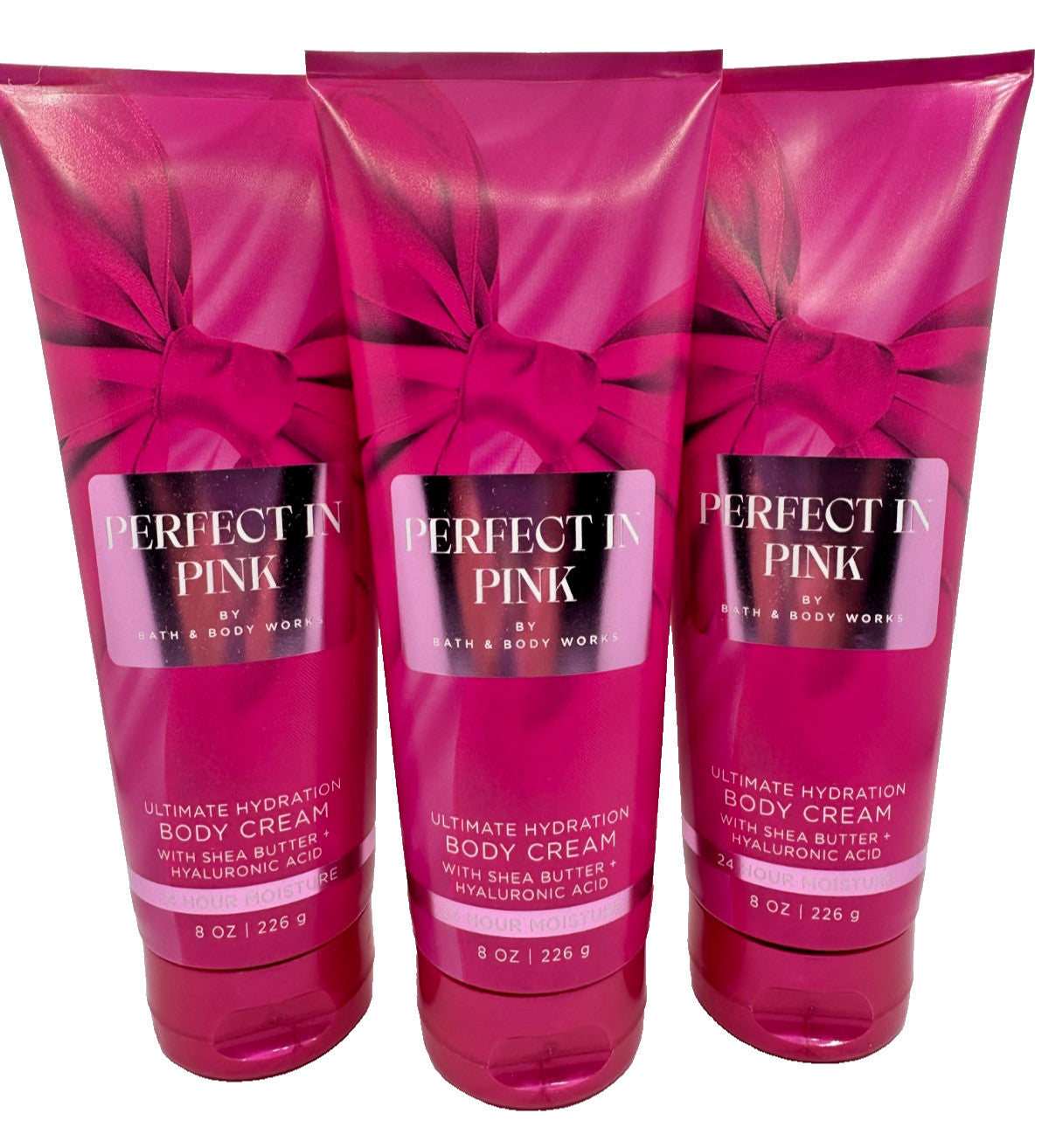Bath & Body Works Perfect In Pink Body Cream Lotion – 3 x 8 oz