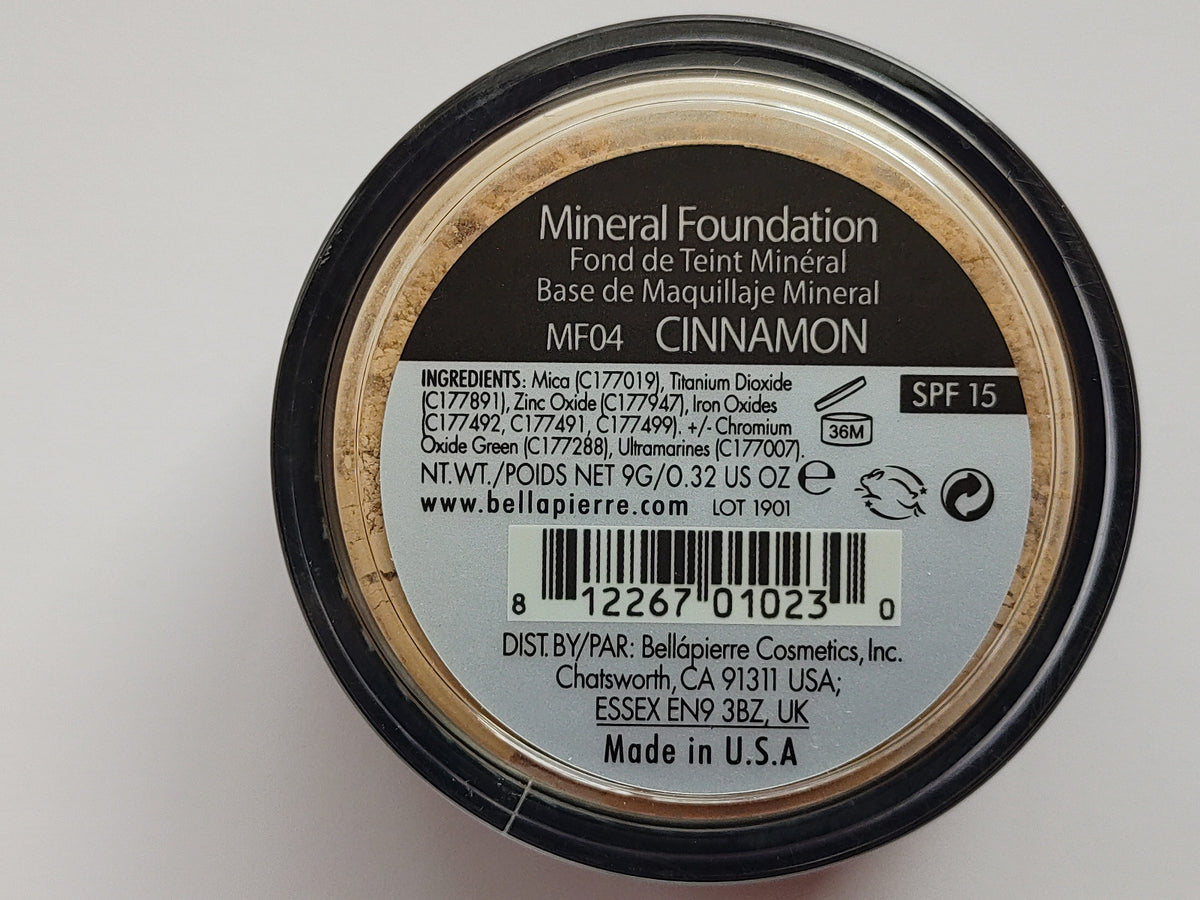 5-in-1 Loose Mineral Foundation Cinnamon Shade - Natural Face Makeup