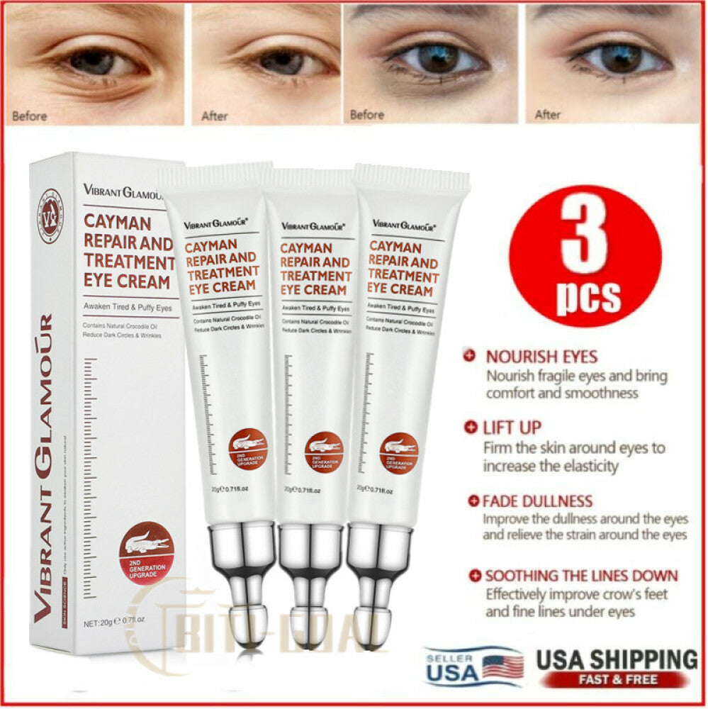 Anti-Age Eye Cream Set - 3 Pack Firming & Wrinkle Reduction for Eyes