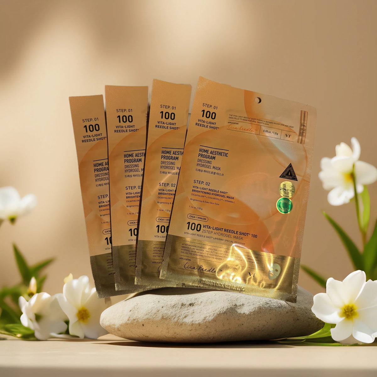 VT Vita-Light Reedle Shot 2-Step Brightening Hydrogel Mask