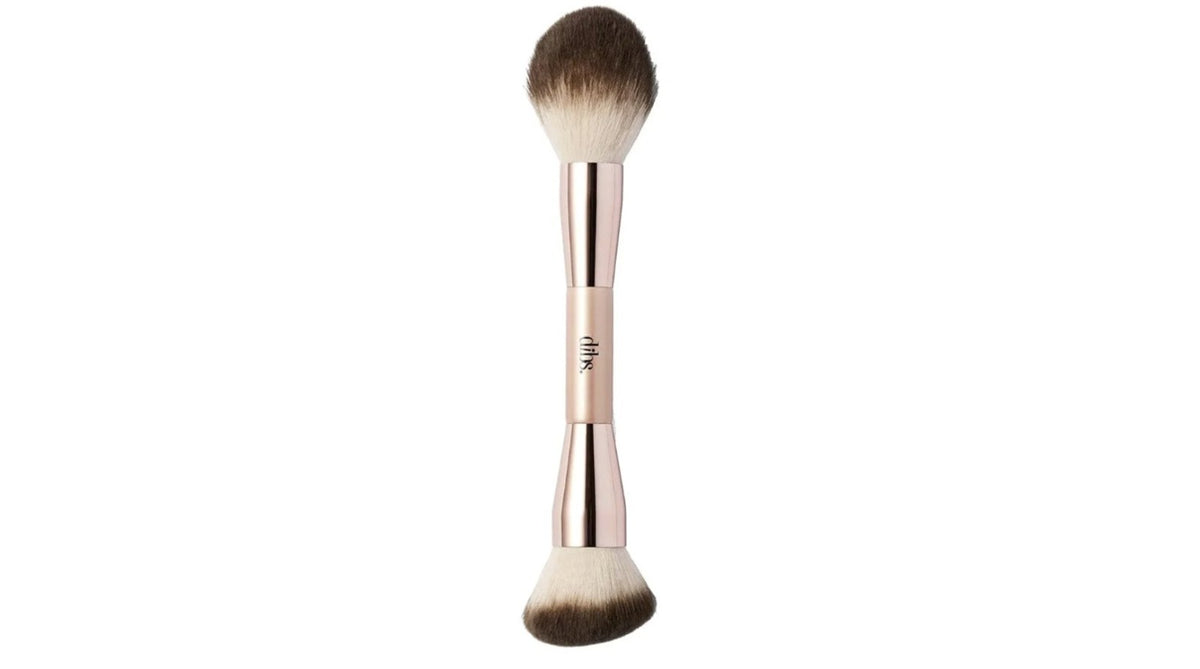 Dual-Ended Face Makeup Brush for Cream & Powder - DIBS Beauty