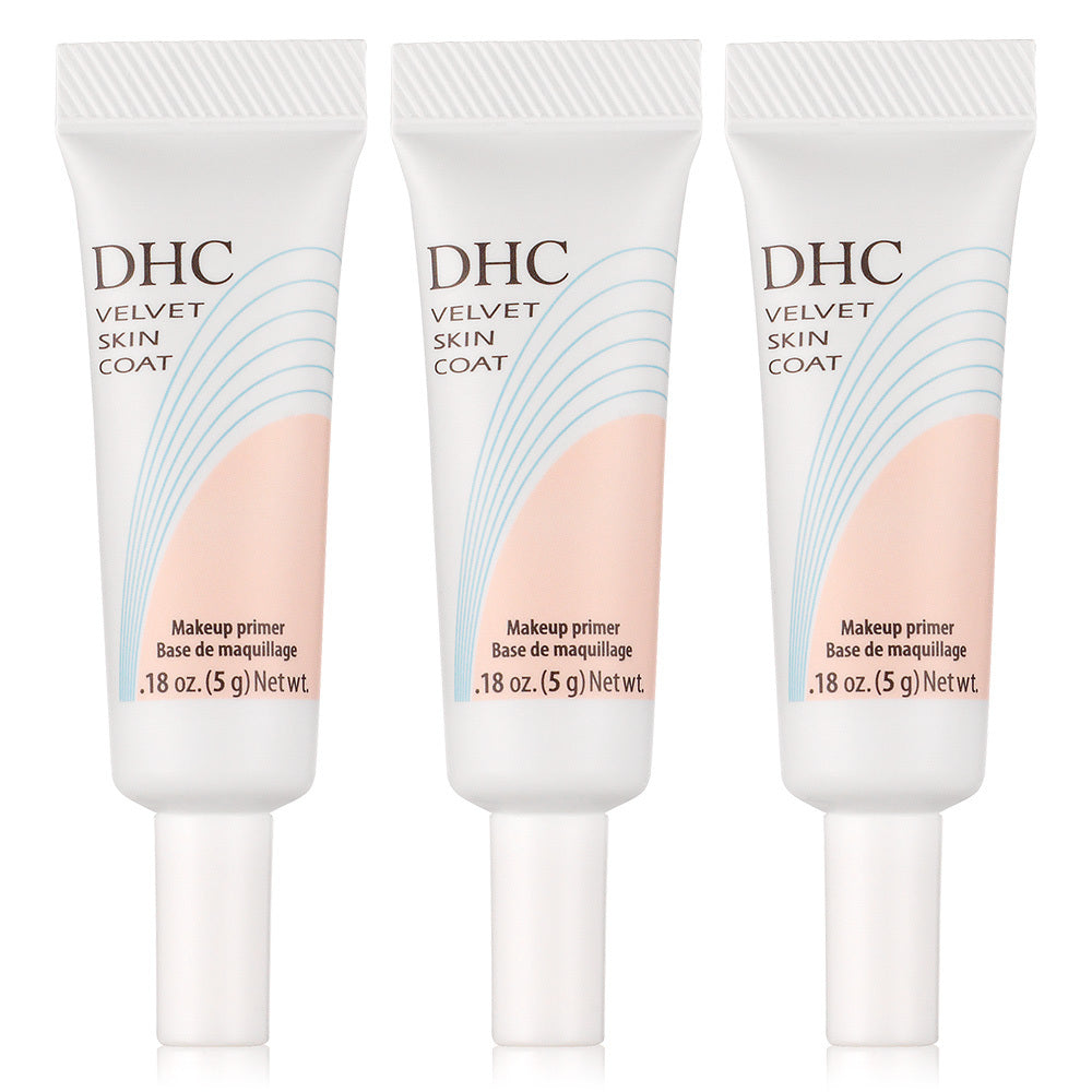 DHC Velvet Skin Coat Primer 3-Pack - Matte, Pore-Refining, 0.18 oz Each