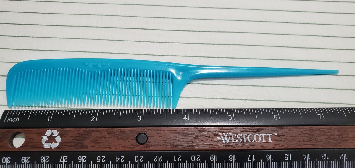 Vintage Tip Top Unbreakable Hair Combs 8 Inch - Blue & Red Set