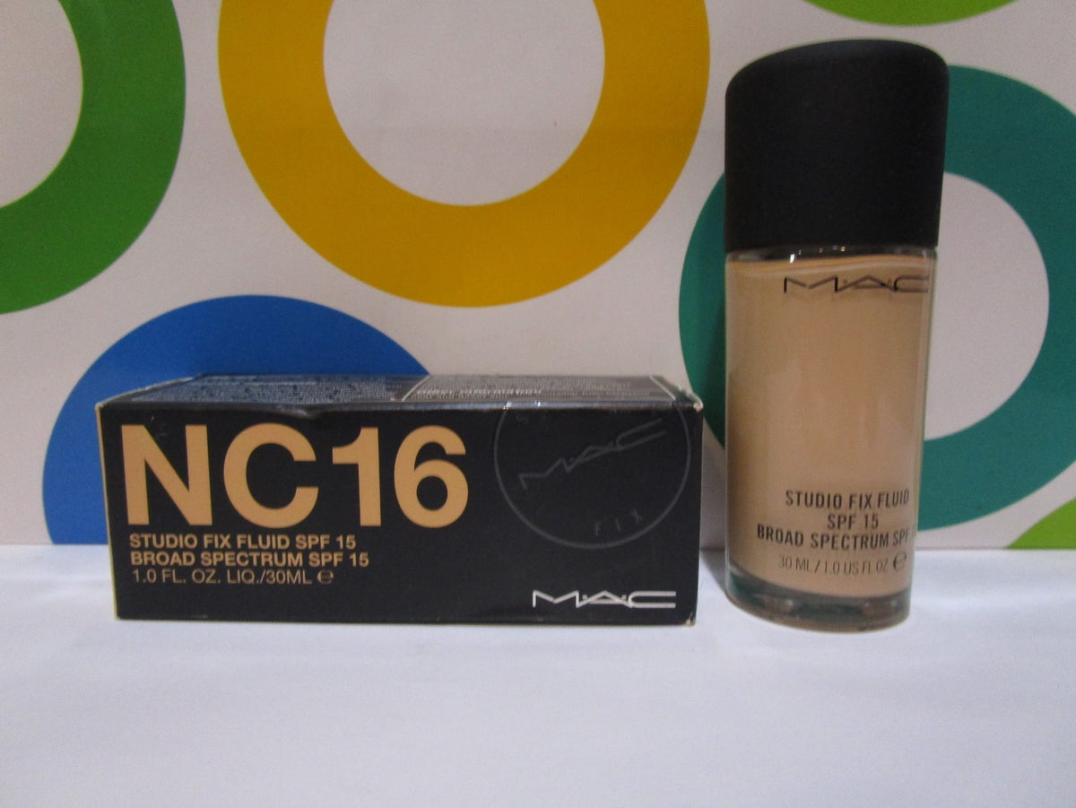 MAC Studio Fix Fluid SPF 15 Foundation NC16 1 oz | Matte, Long-Wear Makeup