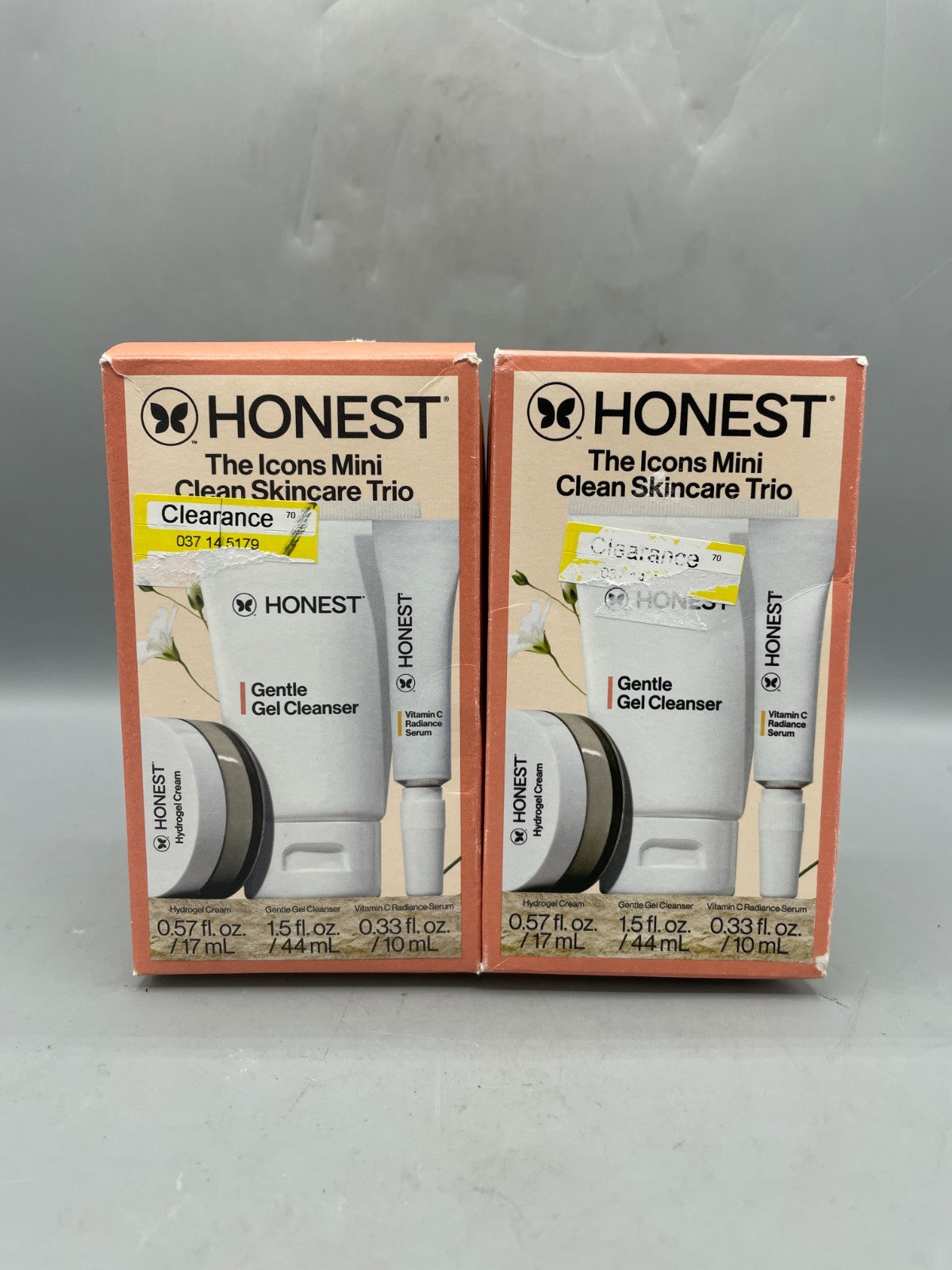 Honest Beauty Mini Skincare Set - 3-Piece Clean Beauty Gift Set with Imperfect Box