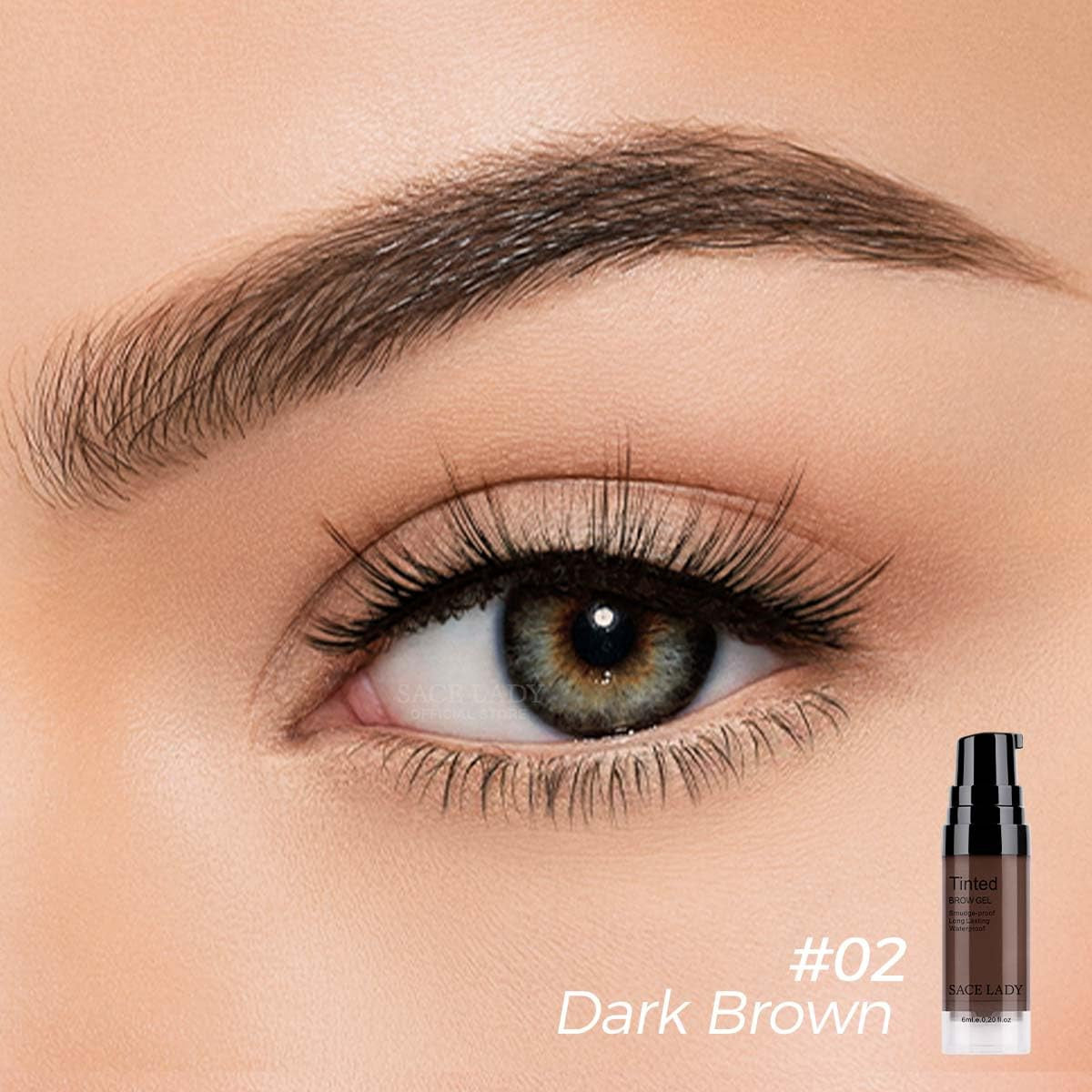 Long Lasting Waterproof Eyebrow Gel - Smudge-Proof Brow Makeup, 24H Wear