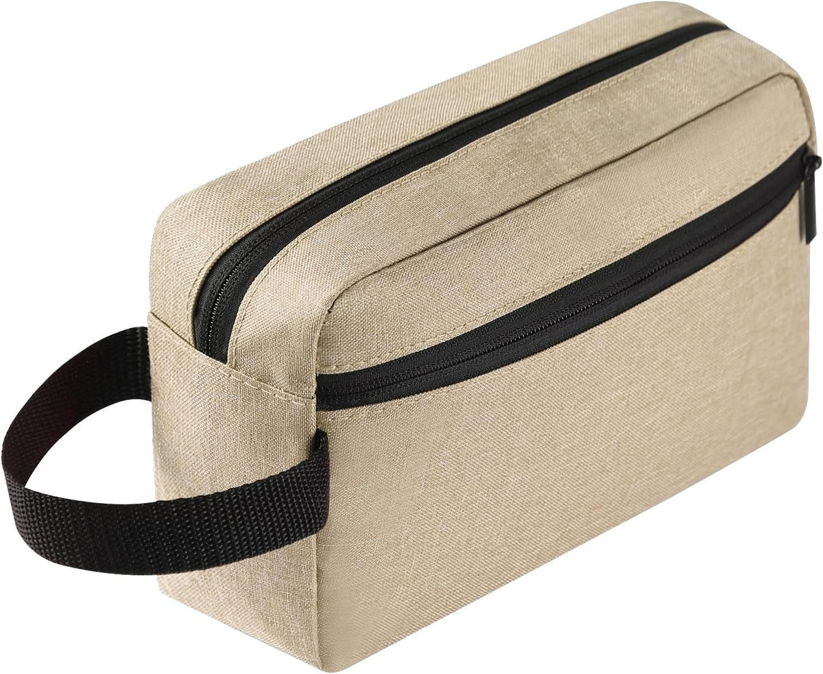 Travel Toiletry Bag for Women Men Hanging Cosmetic Organizer Khaki