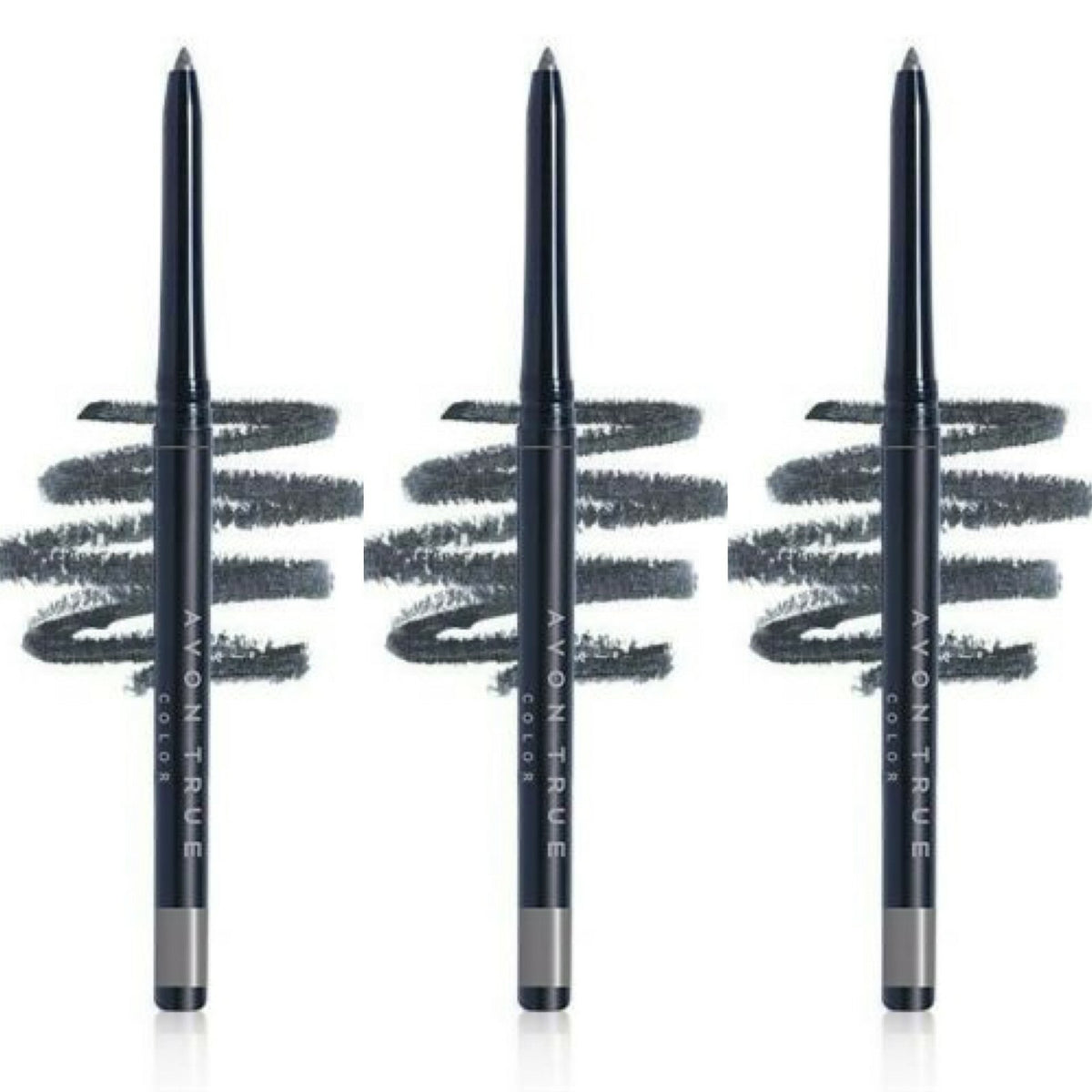 Set of 3 Eyeliner Pencils in Various Shades - Long-lasting, Smudge-proof, Precise Application
