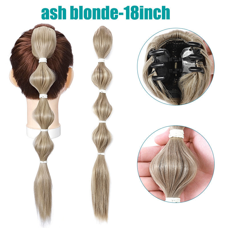 Extra Thick 12-Inch Clip-In Ponytail Hair Extension - Natural & Wavy