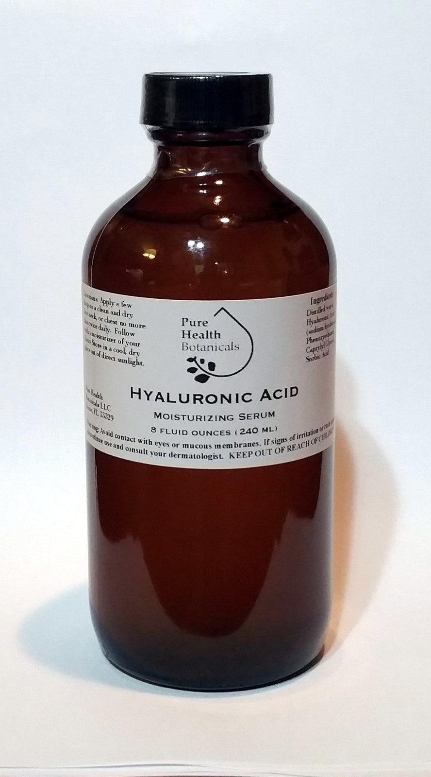 8 oz Hyaluronic Acid Serum - Hydrating Anti-Aging Face Serum for Wrinkles and Plump Skin