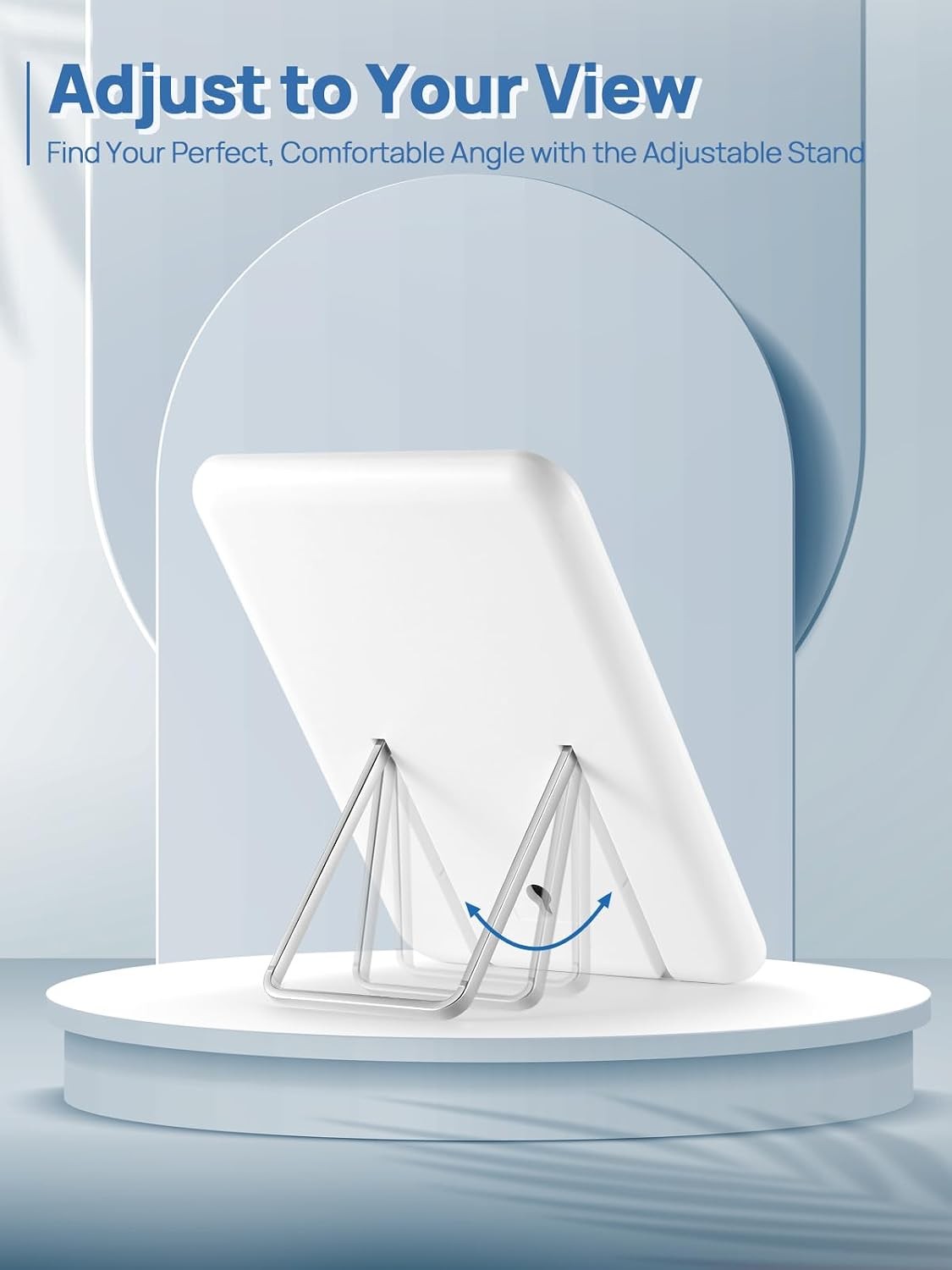 Desk Makeup Mirror with 10X Magnifier, Compact Travel Vanity Mirror 8x5 inches