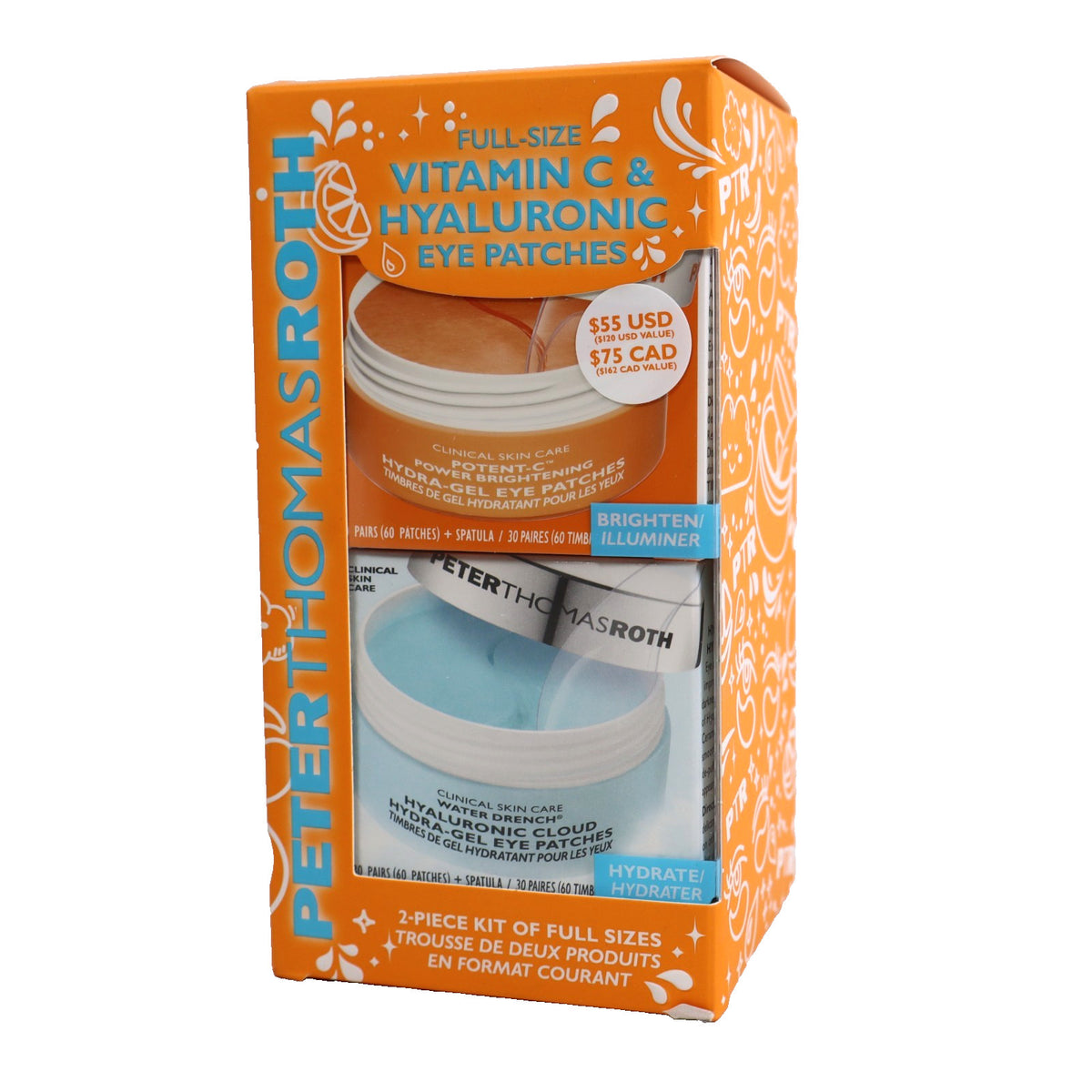 Vitamin C Hyaluronic Eye Patches Set for Brightening and Hydration