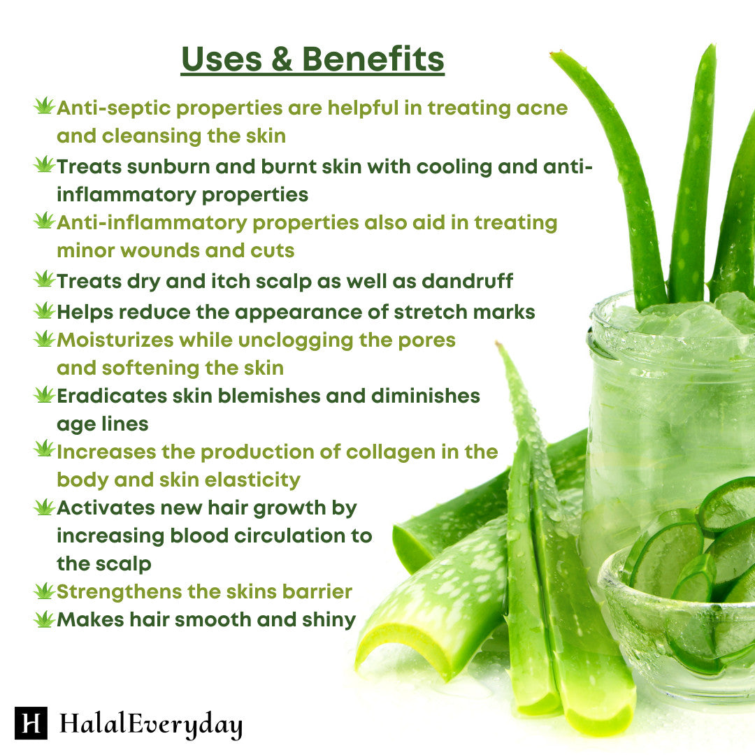 Pure Aloe Vera Gel for Face & Body, All Sizes