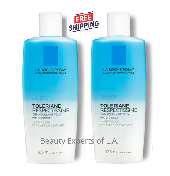 Waterproof Eye Makeup Remover for Sensitive Eyes - 125ml, 2 Pack