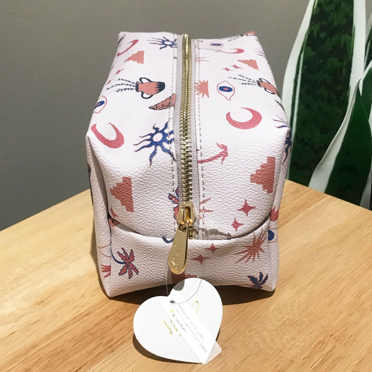 Travel Cosmetic Bag with Succulent and Geometric Designs - Multiple Sizes & Styles