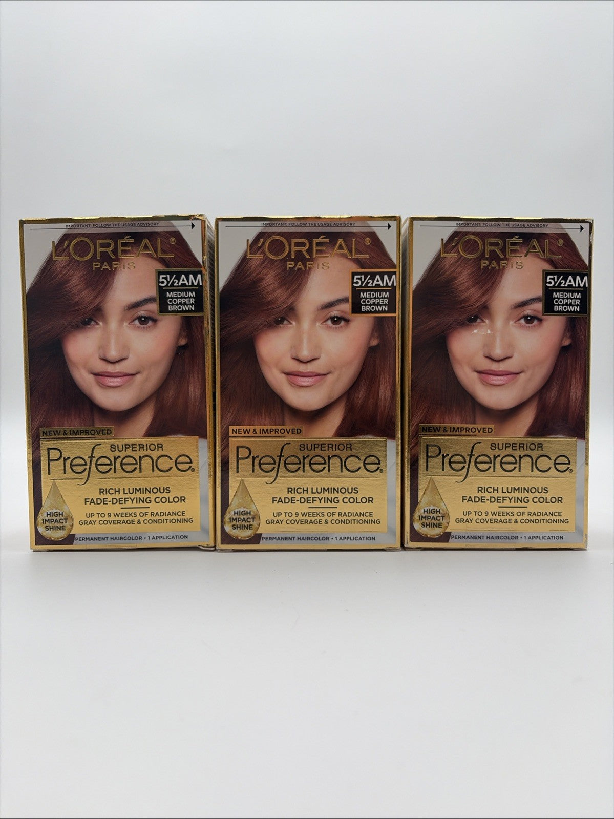 Medium Copper Brown Hair Color Dye - 5 1/2 AM