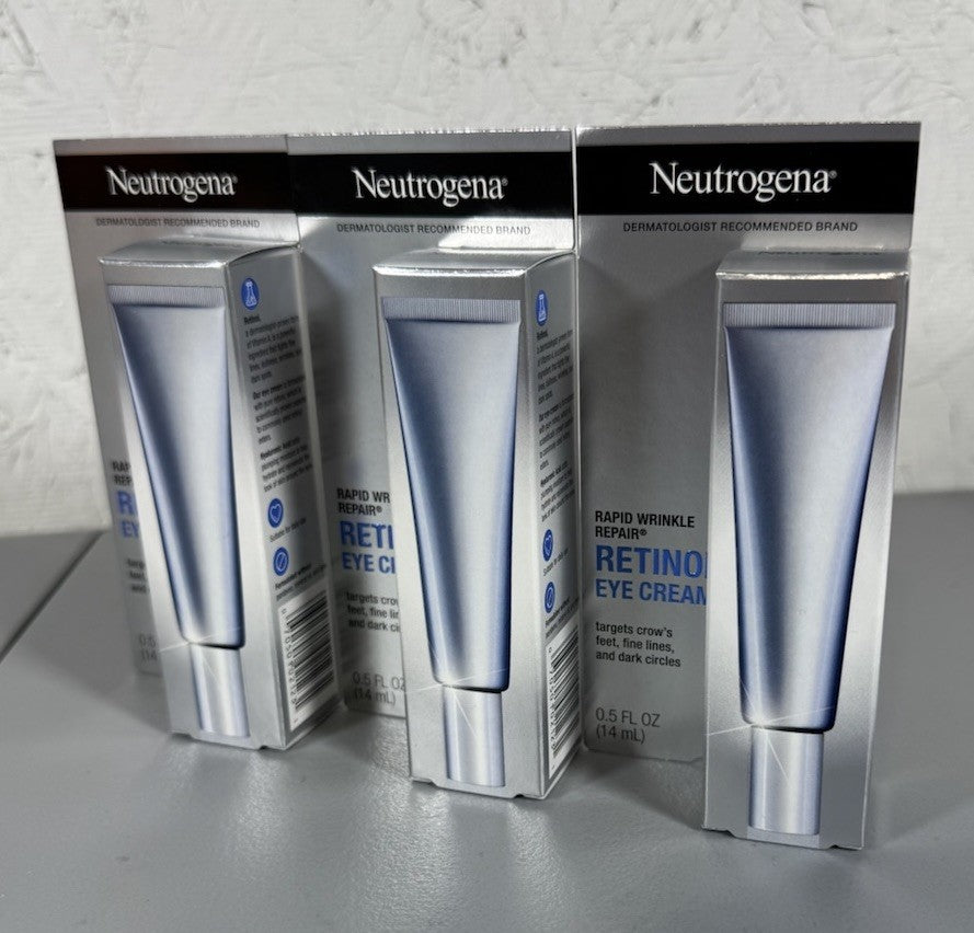 Neutrogena Rapid Wrinkle Repair Retinol Eye Cream Set - 3 Pack, 0.5 fl oz Each