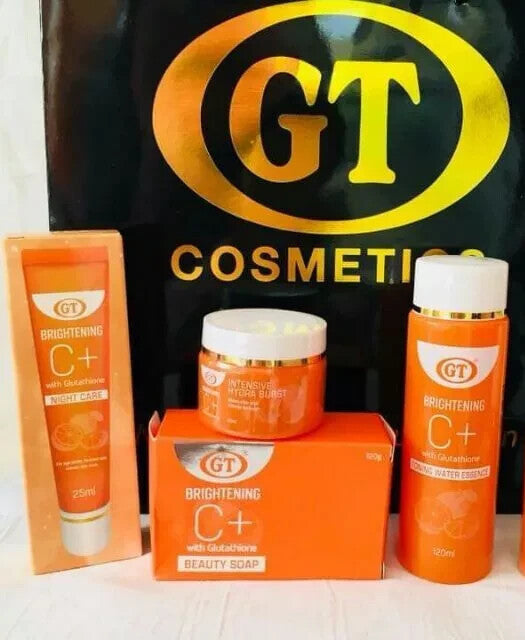 Brightening Body Skin Whitening Cream & Soap Set with Glutathione, Vitamin C