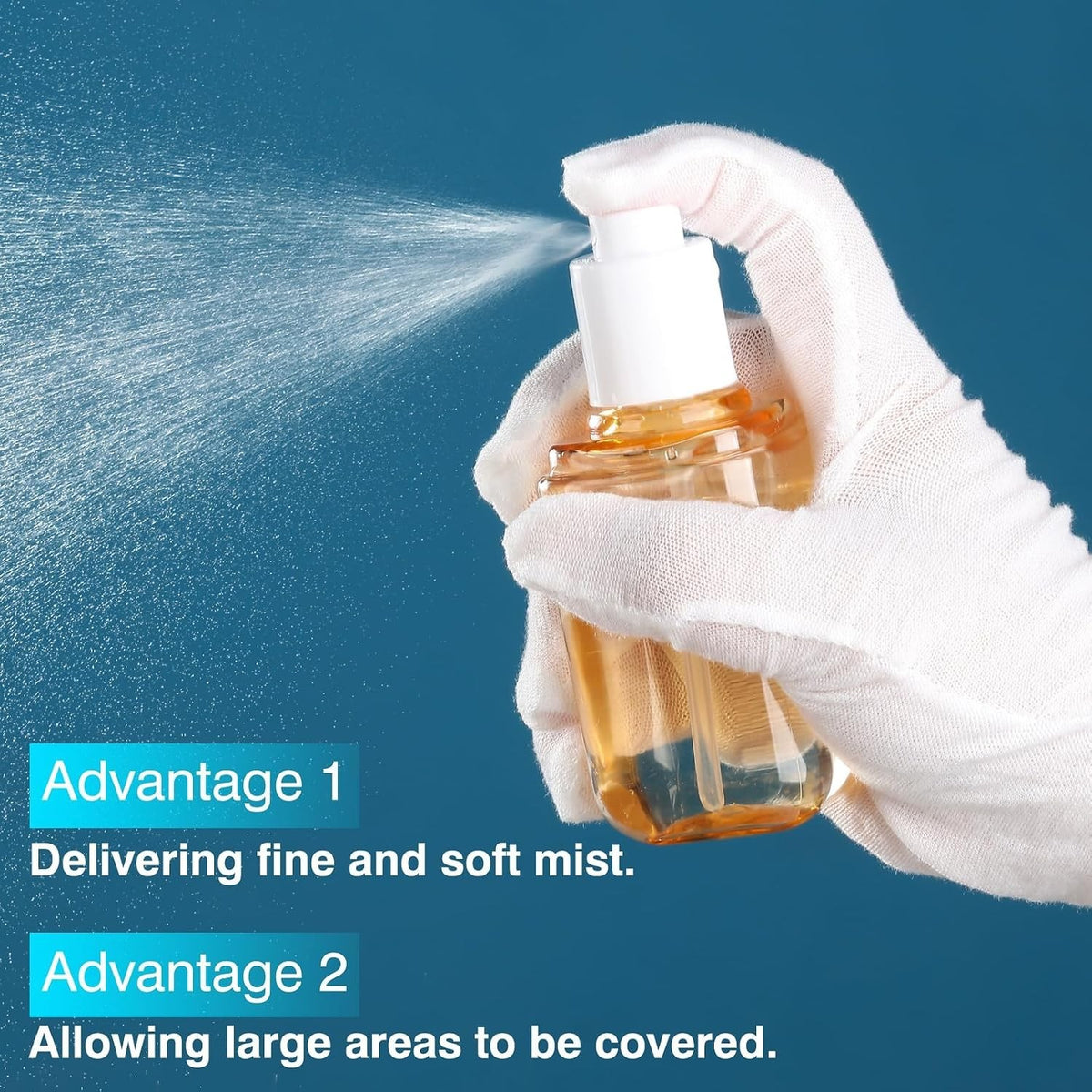 3 Pack Small Refillable Spray Bottles 2.7 oz Leakproof Travel Dispensers
