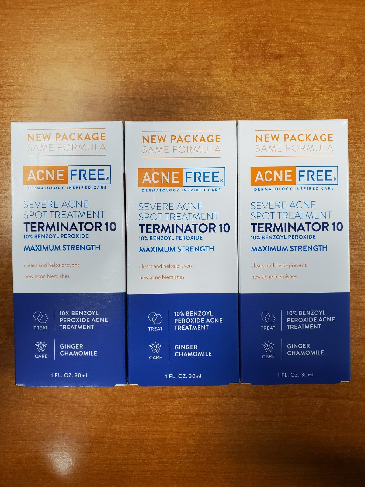 Maximum Strength Acne Spot Treatment with 10% Benzoyl Peroxide - 3 Pack