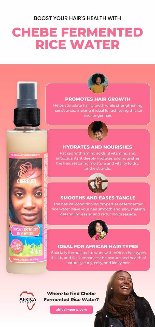 Fermented Rice Water Hair Growth Spray - 4oz