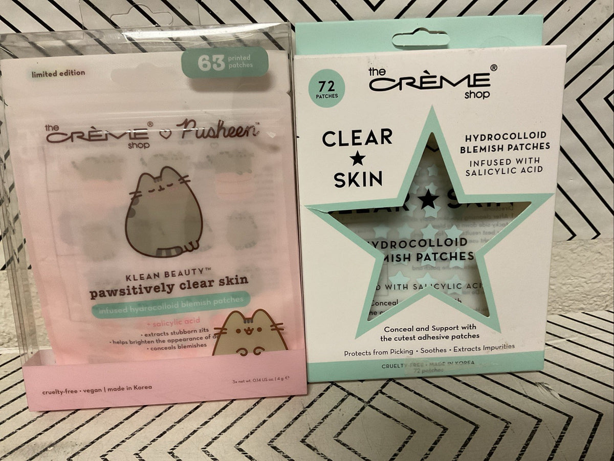 Salicylic Acid Blemish Patches Set - Star & Pusheen Character 135 Pcs