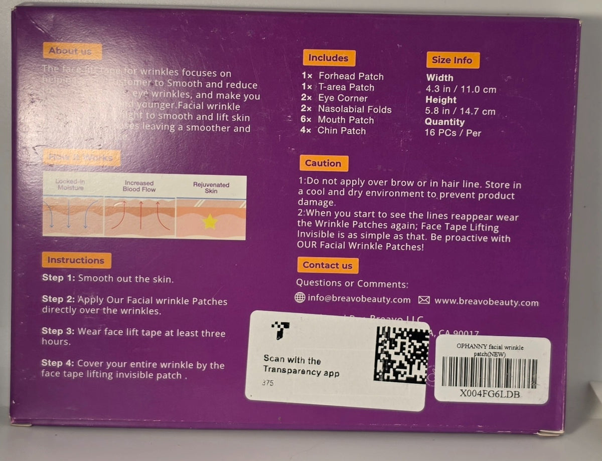 6 in 1 Wrinkle Patch Set - 160 Patches for Forehead, Eye Corners, Mouth & More