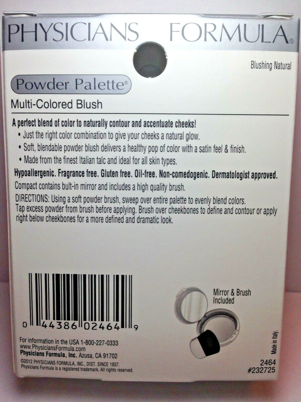 Multi-Colored Blush Powder Palette for Natural Glow - Hypoallergenic & Fragrance-Free