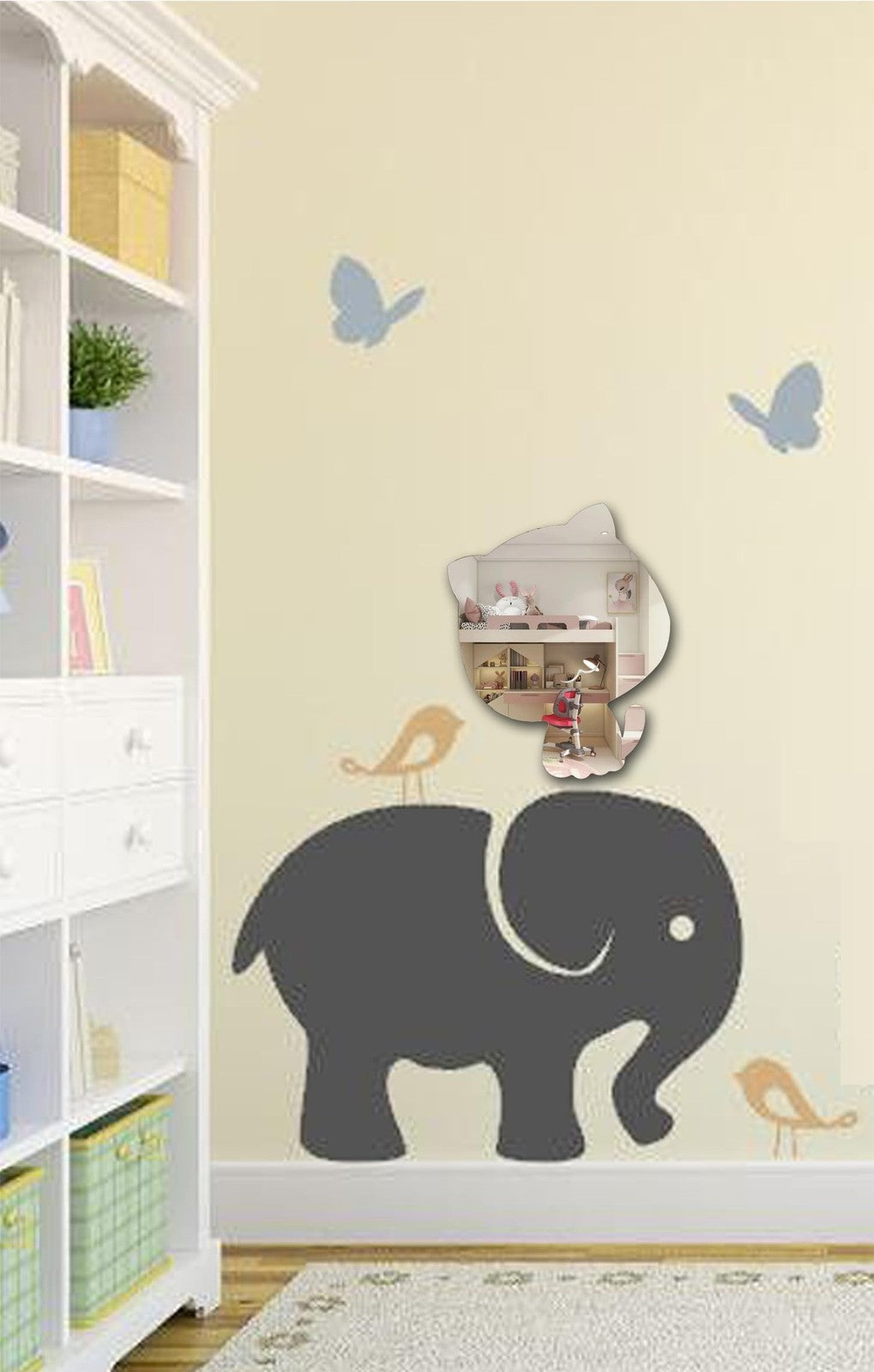 Cat Acrylic Mirror Wall Decor - Unbreakable Shatterproof Anti-Scratch Tempered Safety Mirror