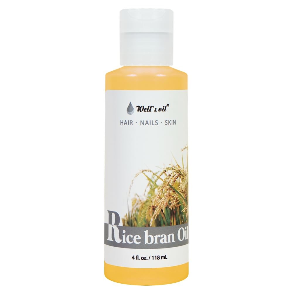 Pure Rice Bran Oil 4 oz - Moisturizing Skin & Hair Care Oil