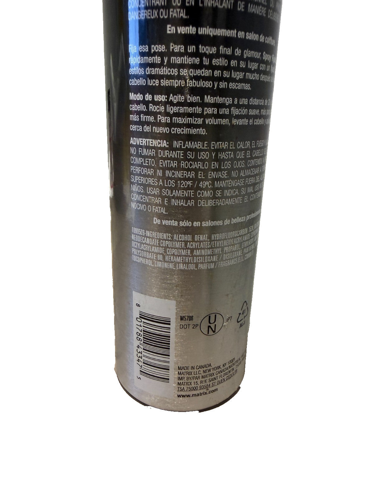 Matrix Vavoom Freezing Hair Spray - Finishing Spray 11oz