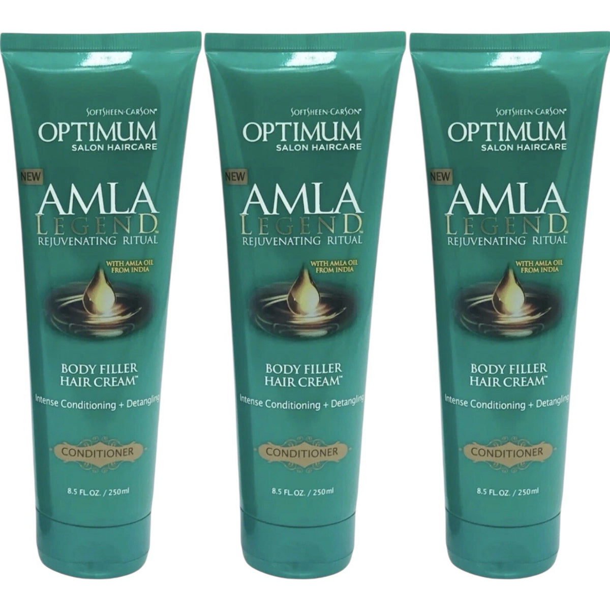 3 Pack SoftSheen Amla Legend Rejuvenate Hair Cream Conditioner 8.5 oz - All Hair Types