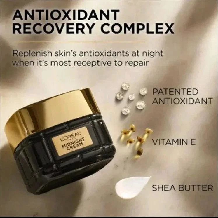 Anti-Aging Night Cream with Antioxidants & Skin Barrier Repair - Pack of 2