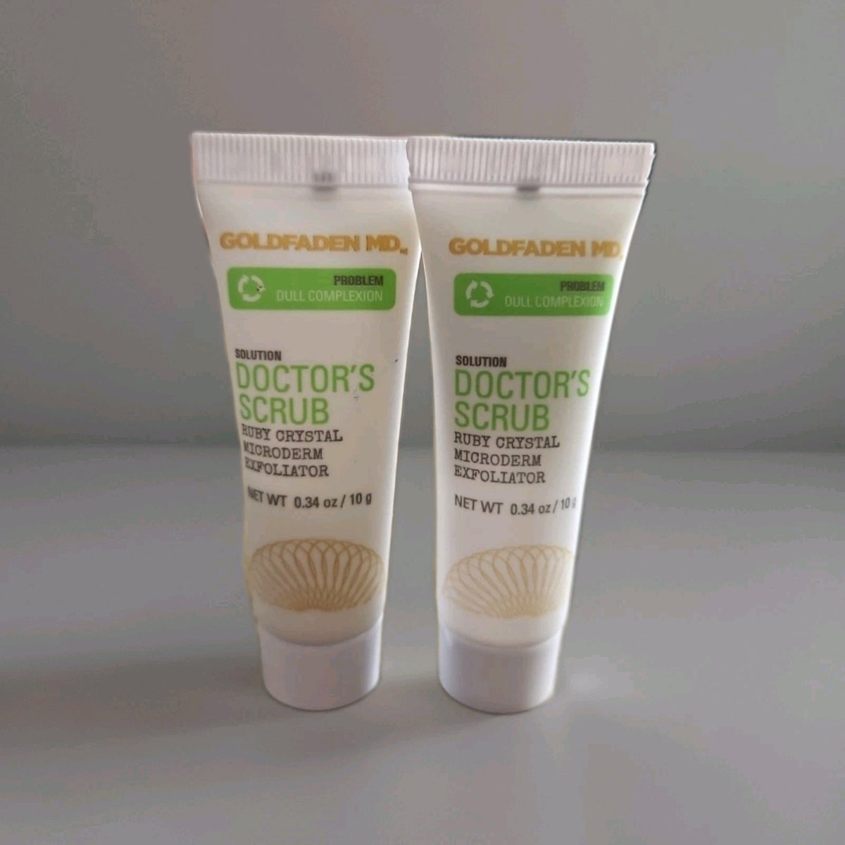 2X New Goldfaden MD Doctor's Scrub Ruby Crystal Microderm Exfoliator