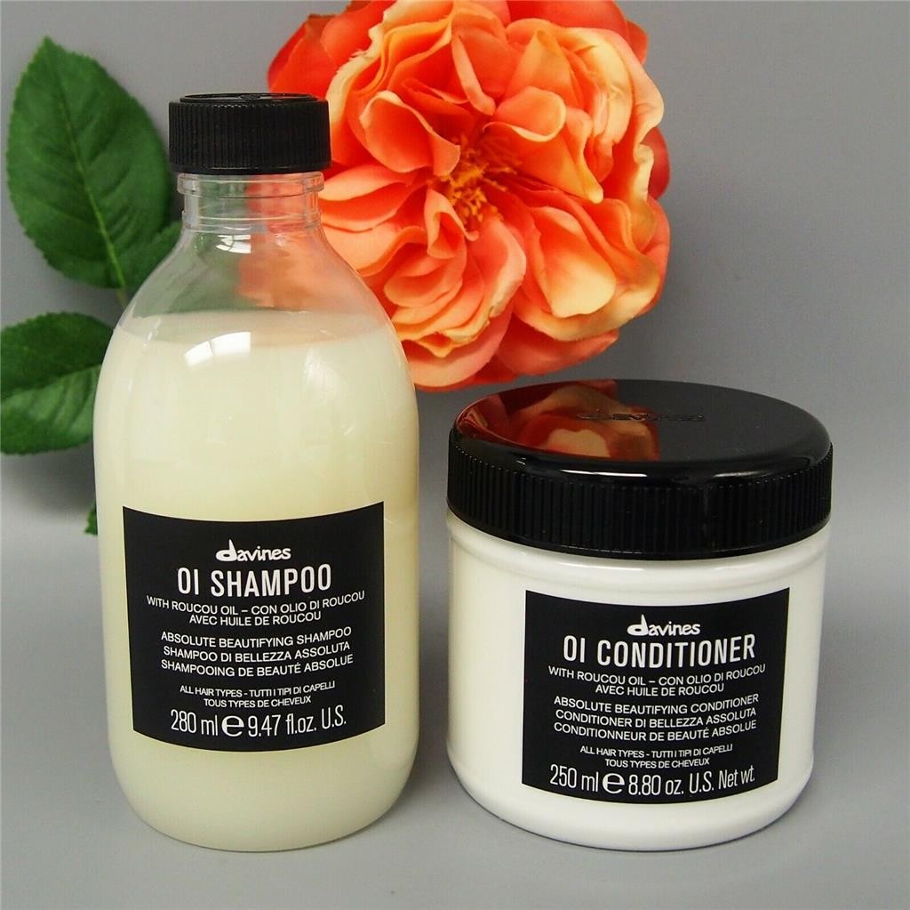 Davines OI Shampoo & Conditioner Set - Nourishing Hair Care for All Hair Types