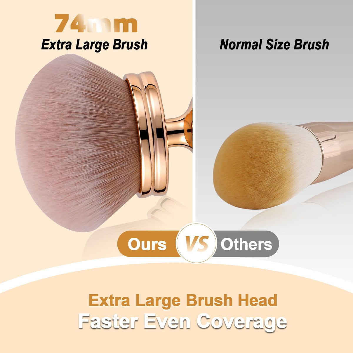Extra Large Body Makeup Brush for Flawless Self Tan & Bronzer Application
