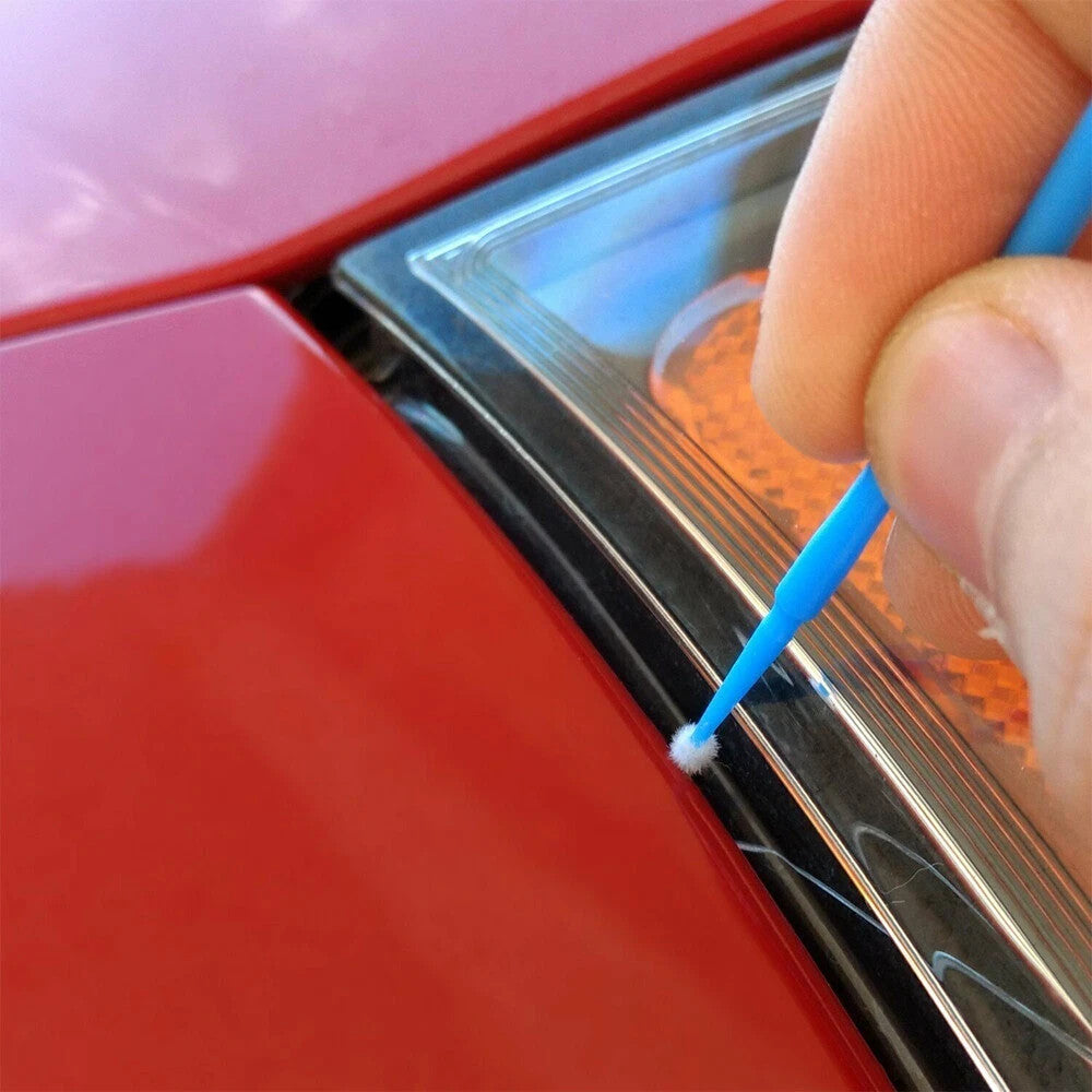 100Pcs 1.5mm Car Touch Up Paint Micro Brushes Auto Detailing Applicators