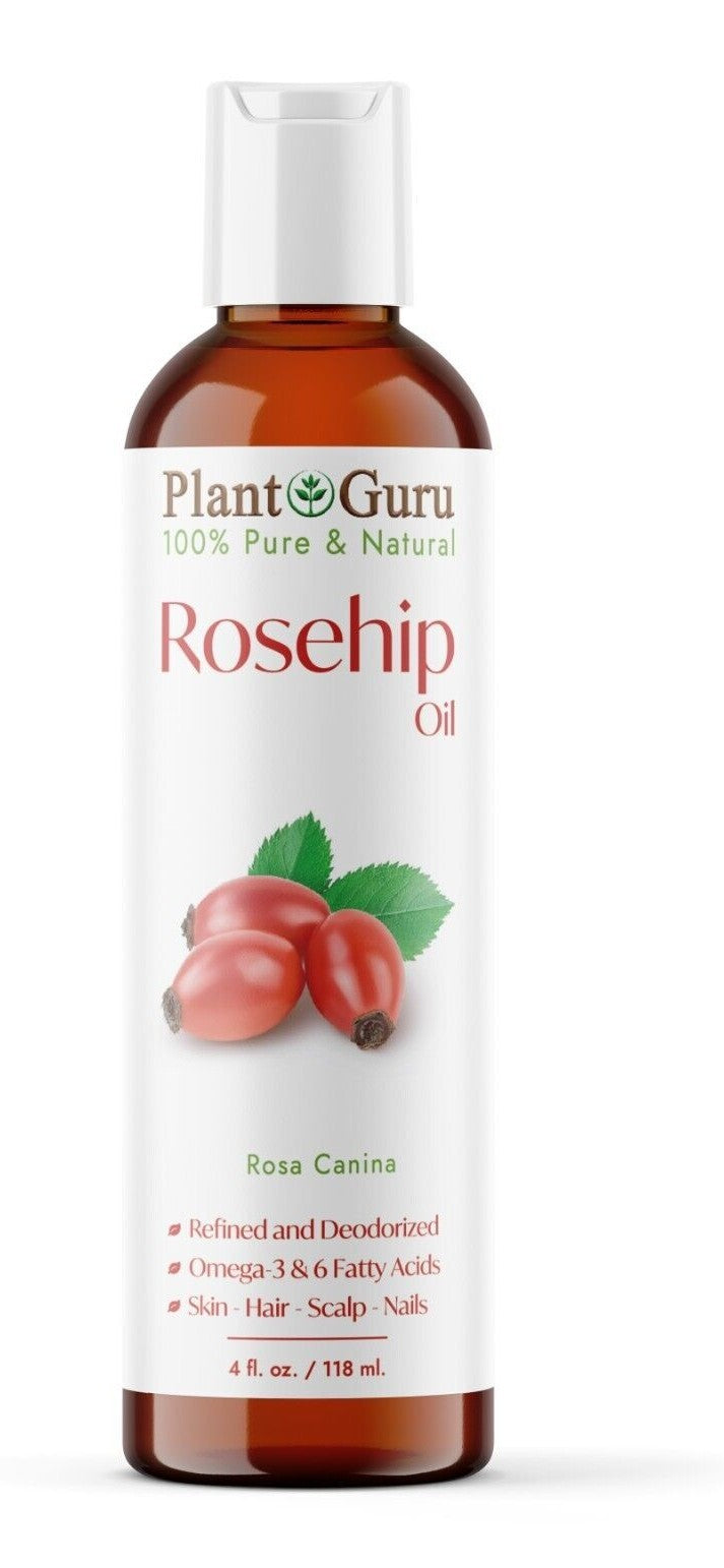 Pure Rosehip Seed Oil for Skin and Hair - Cold Pressed & Refined Natural Beauty Oil