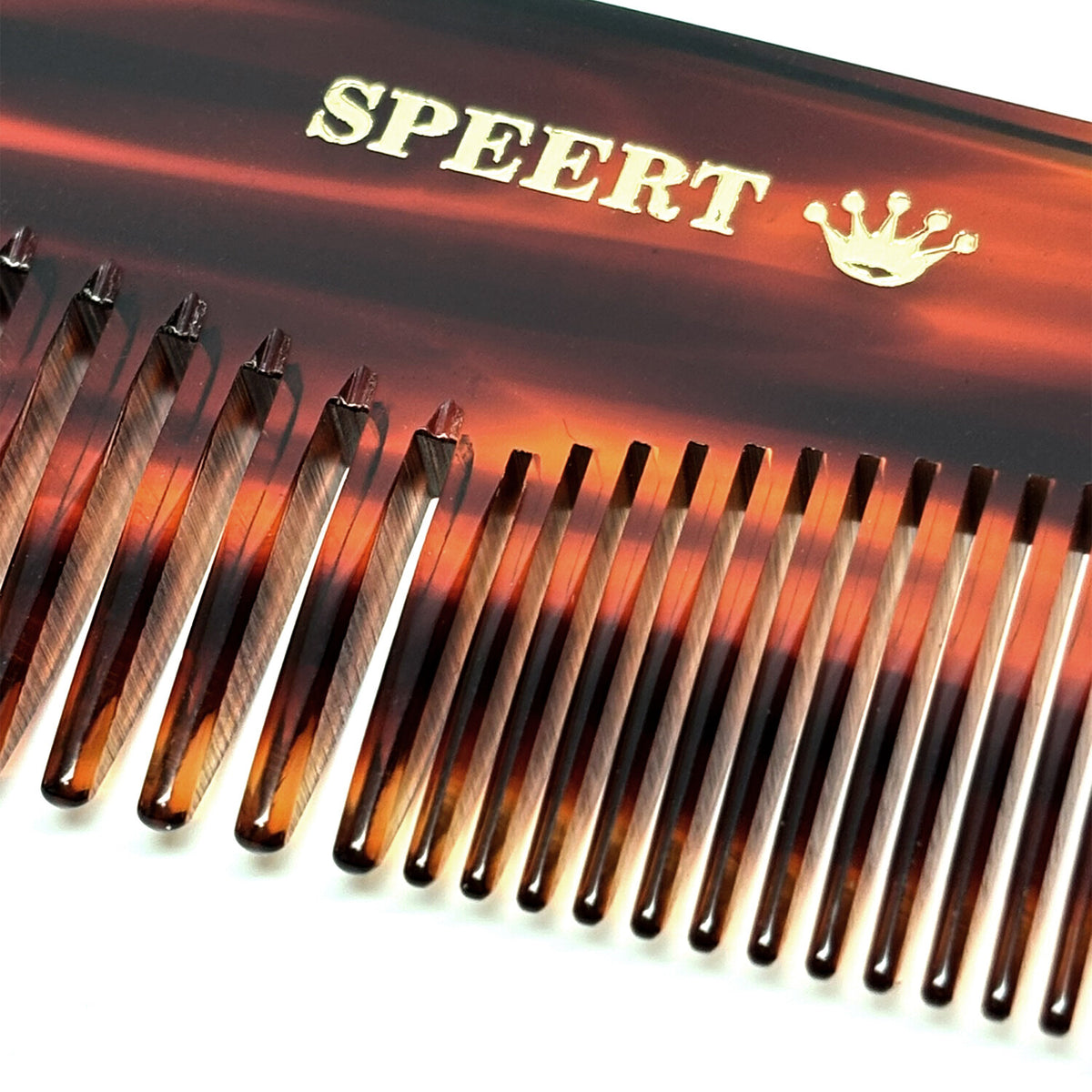 Handmade Swiss Tortoise Shell Comb 8 Inch Wide & Fine Tooth for Medium Hair