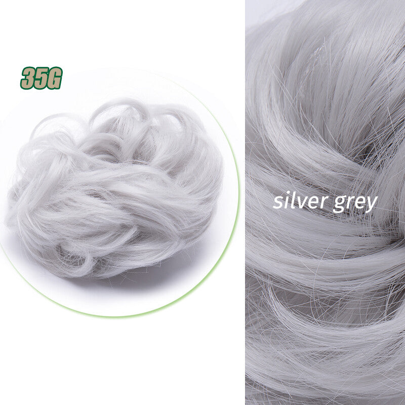 Curly Messy Bun Hair Piece Scrunchie Thick Updo Hair Extensions - Real Human Hair