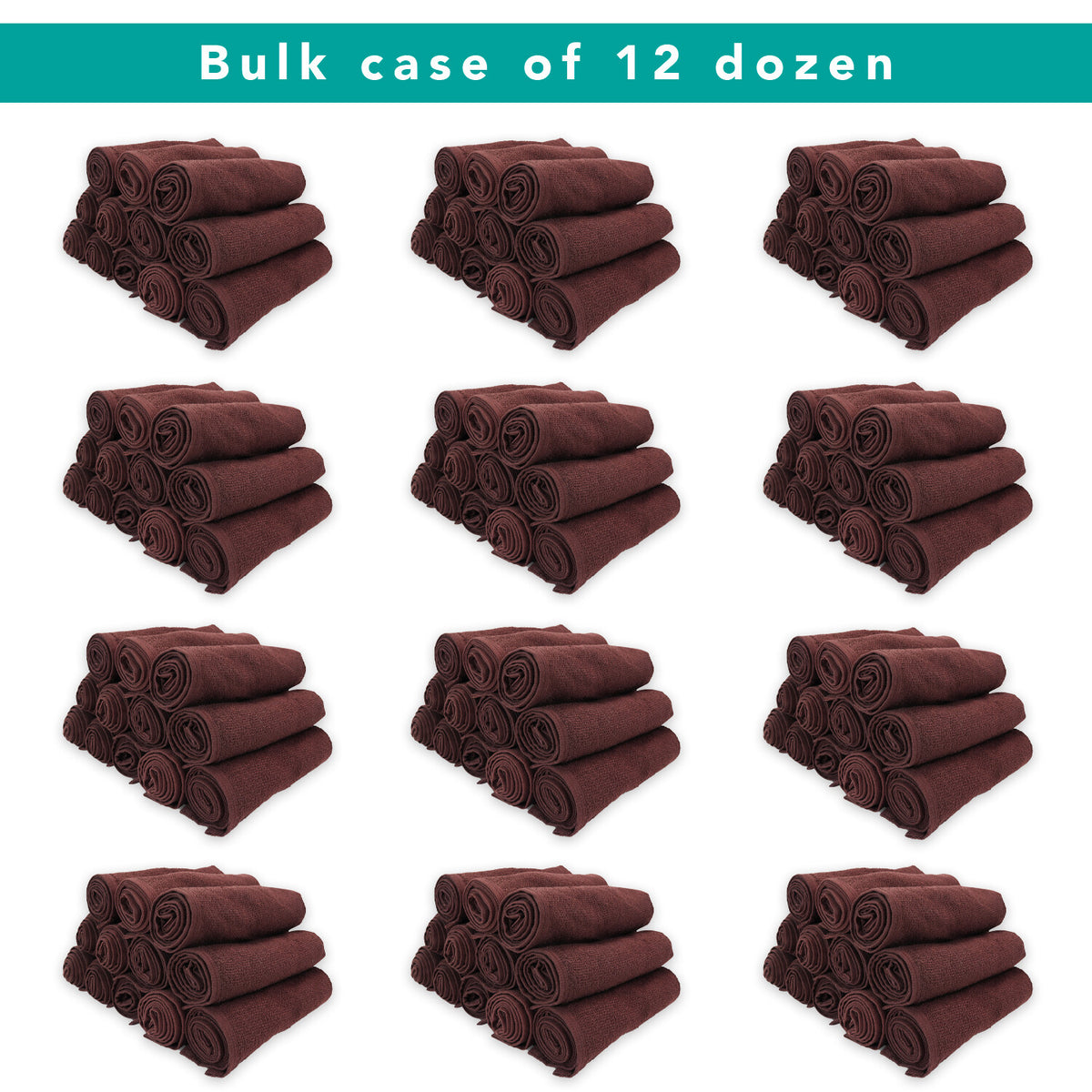 Bleach Safe Salon Towels, 16" x 28", 12 Pack, 100% Cotton